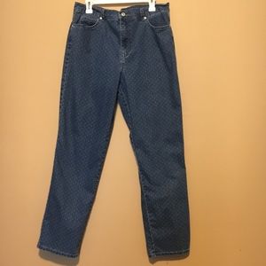 Polka dot denim Jeans